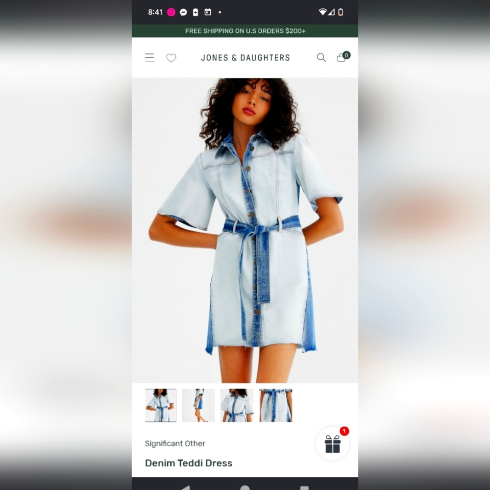 Significant Other Denim Teddi Dress. Sold Separately